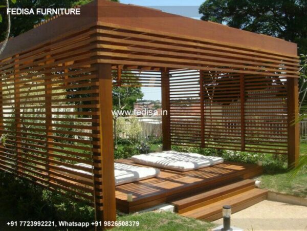 Gazebo Metal Gazebo 3x3m Wooden Pergola Waterproof Gazebo 3m X 6m