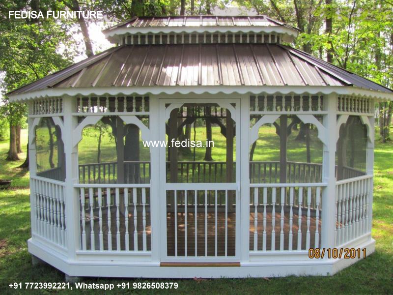 Gazebo Garden Gazebo Hexagonal Gazebo 4m Wooden Built Gazebo