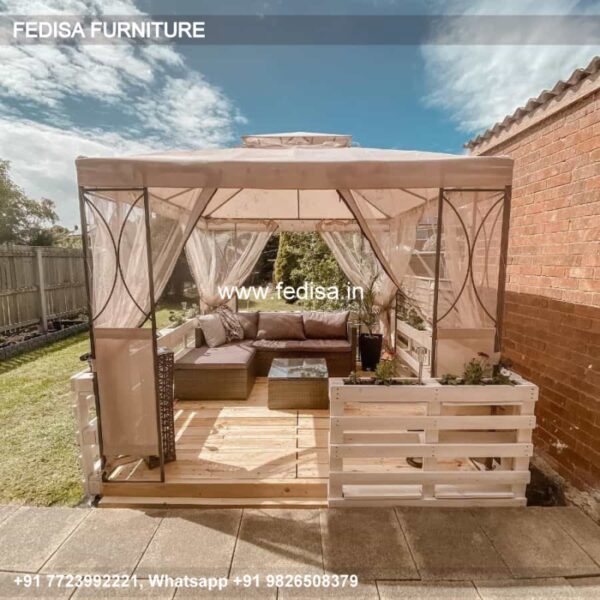 Gazebo Small Gazebo Pergola 3.5 M Gray Bar Gazebo