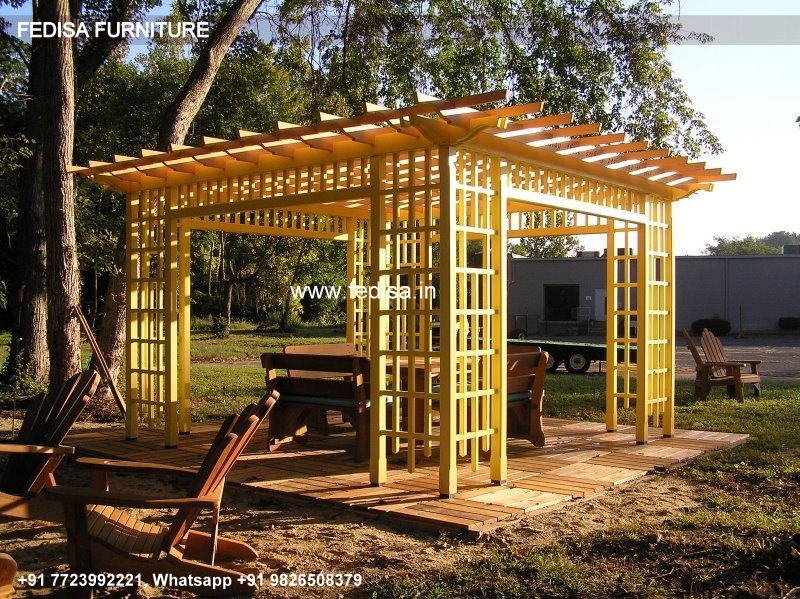 Gazebo Pergola Gazebo Gazebo Garden Wooden Glendale Gray Peninsula 2.5 Mx 2.5 M Gazebo