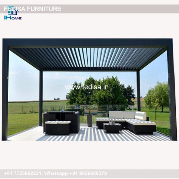 Gazebo Garden Gazebo Pergola Gray Blooma Betty White Rectangular Gazebo