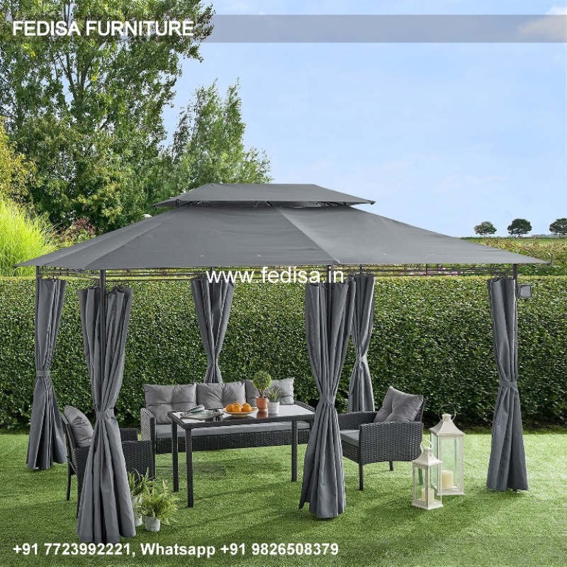Gazebo Outdoor Gazebo Wooden Gazebo 3m X 4m Waterproof Permanent Gazebo
