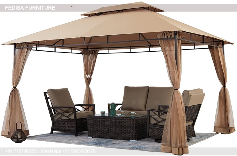 Gazebo Small Gazebo Metal Pergola 3m X 3m Cobizi Tents