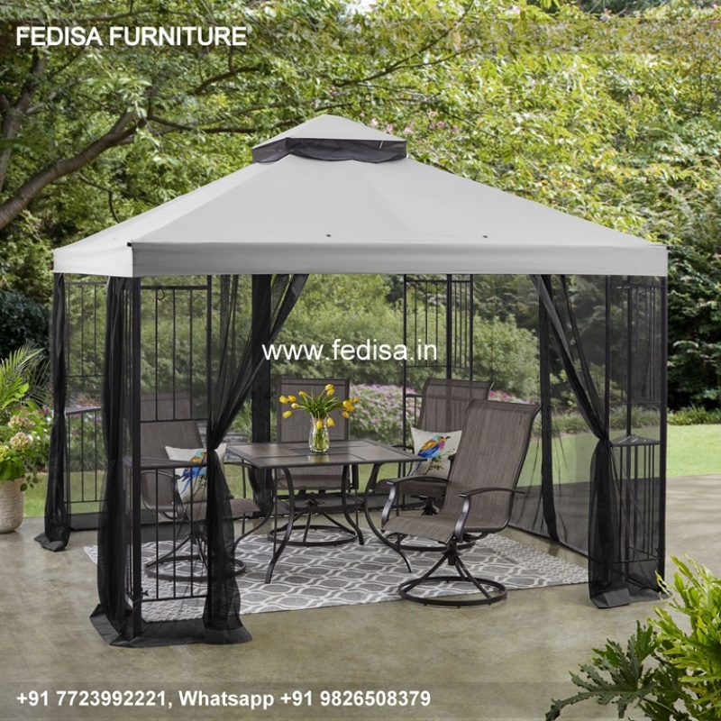 Gazebo Wooden Gazebo Wooden Gazebo 6m X 3m Steel Framed Gazebo Gray