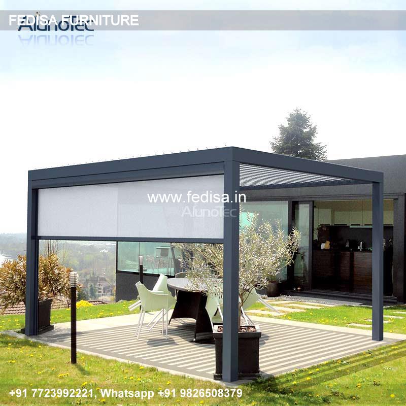 Gazebo Garden Gazebo Aluminum Sliding Roof Gazebo Big Garden Gazebo