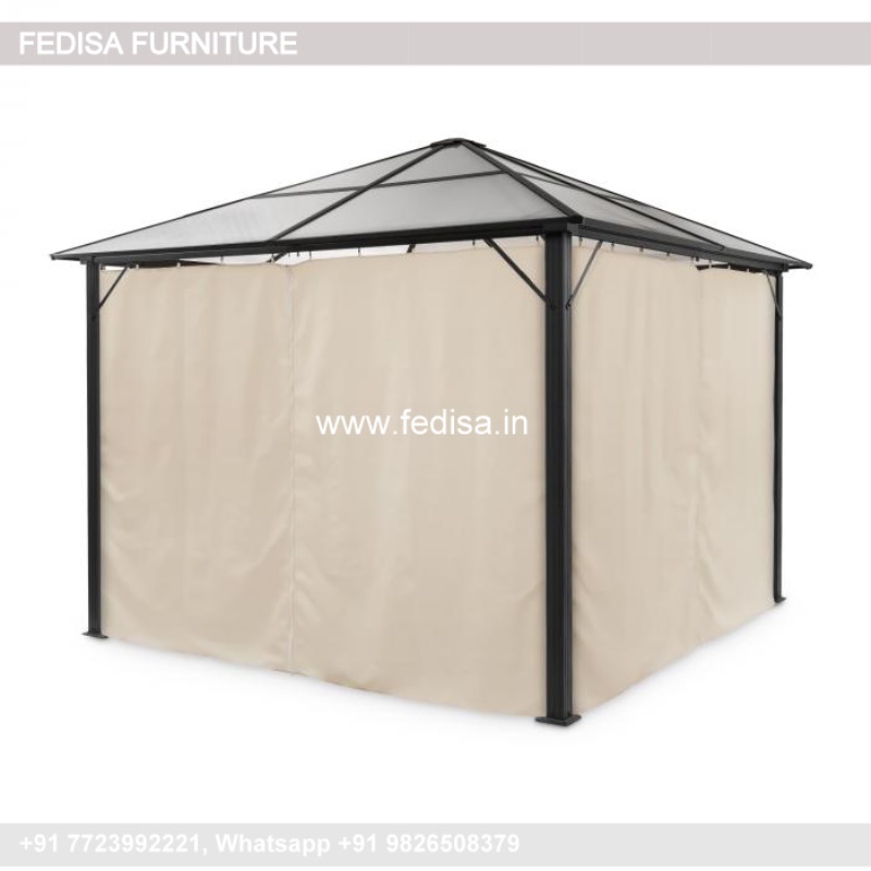Gazebo Wooden Gazebo Gray Patio Gazebo Small Hexagonal Gazebo