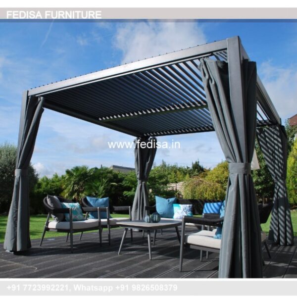 Gazebo Garden Gazebo Mellcom Gazebo 12x26 Wooden Gazebo With Solid Roof