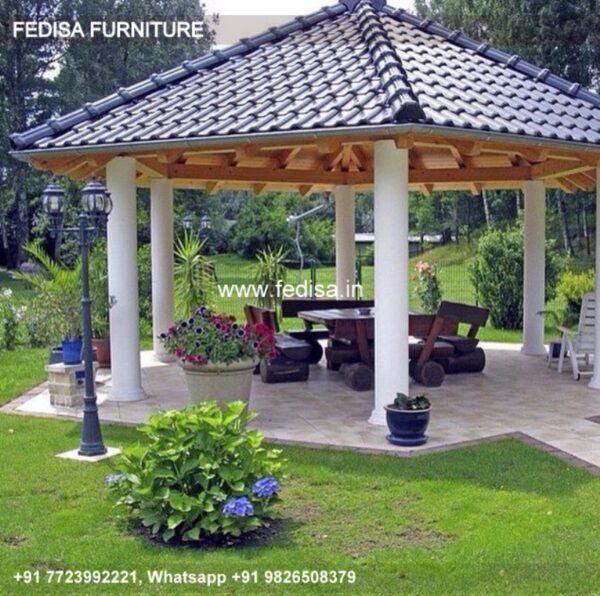 Gazebo Garden Gazebo Patio Wall Gazebo Gazebo Hexagonal 4m