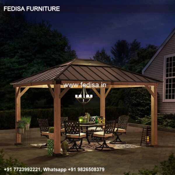 Gazebo Wooden Gazebo Gray Gazebo 3mx4m Gazebo