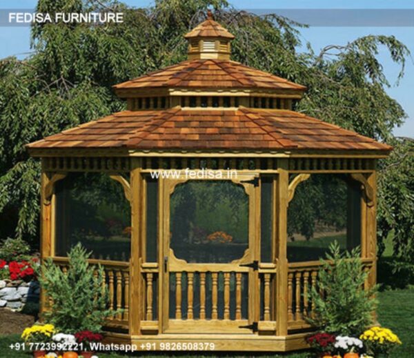 Gazebo Wooden Gazebo Mosquito Gazebo Double Roof Gazebo