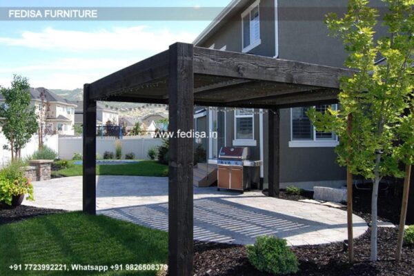 Gazebo Small Gazebo Gray Garden Gazebo Wooden Gazebo Flat Roof