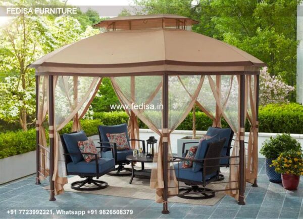 Gazebo Outdoor Gazebo 3m Ecru Sail Shade Gazebo Green Garden Gazebo