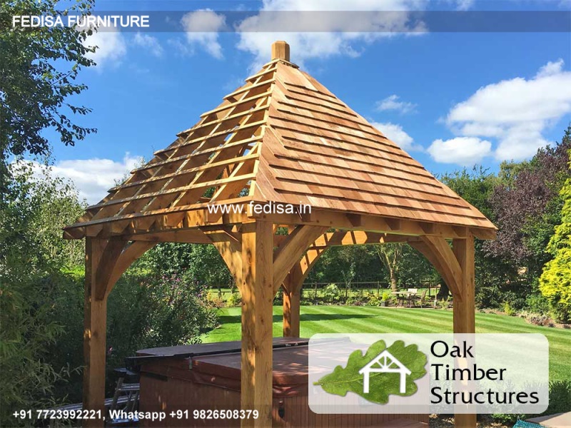 Gazebo Wooden Gazebo Pergola 4m X 2.5 M Wooden Gazebo With Decking