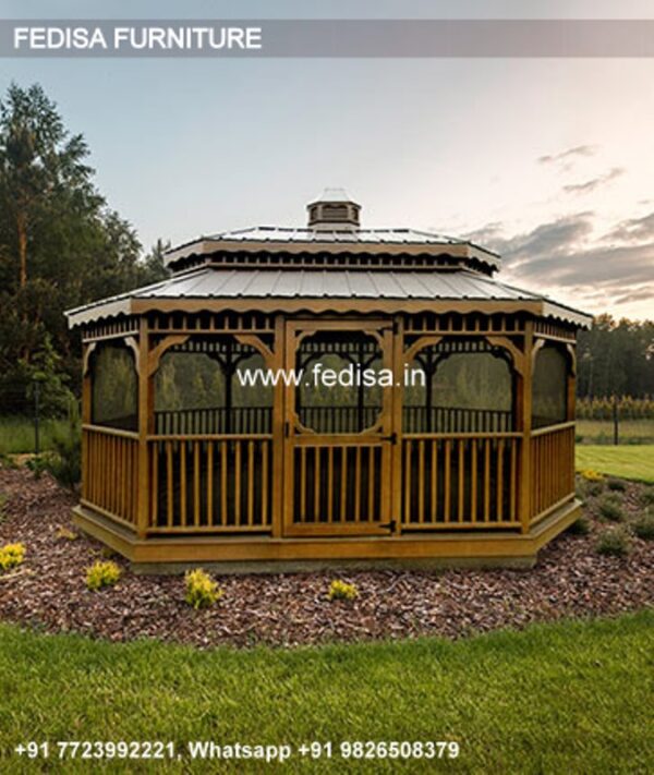 Gazebo Wooden Gazebo Fdw Gazebo Two Sided Wooden Gazebo