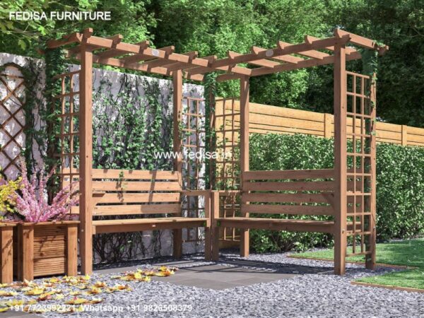 Gazebo Garden Gazebo Modern Backyard Gazebo Wooden Pergola 3m X 4m