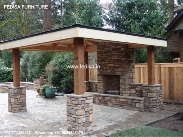 Gazebo Small Gazebo Wooden Gazebo Corner 2.5 M Permanent Gazebo