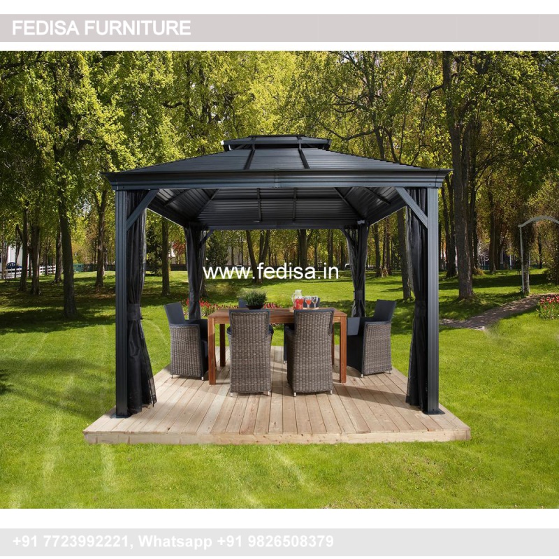 Gazebo Metal Gazebo Wooden Pitched Roof Gazebo Iron Pergolas For Sale