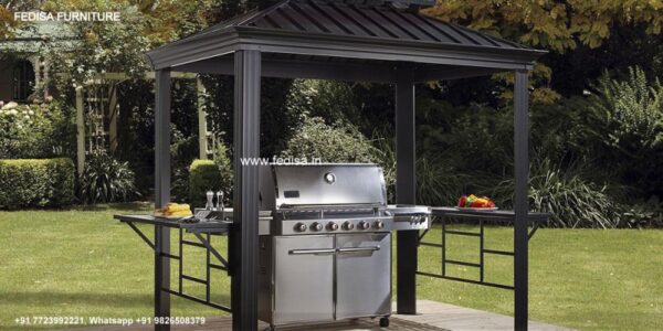 Gazebo Wooden Gazebo Gray Bar Gazebo Garden Bbq Shelters