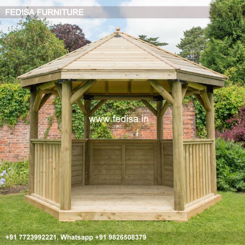 Gazebo Garden Gazebo Wooden Gazebo Hull Sliding Roof Garden Gazebo