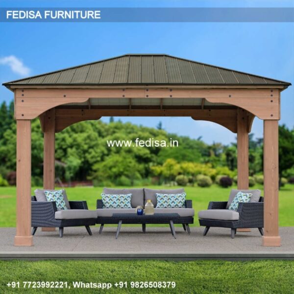 Gazebo Wooden Gazebo Panalsol Modern Garden Gazebo