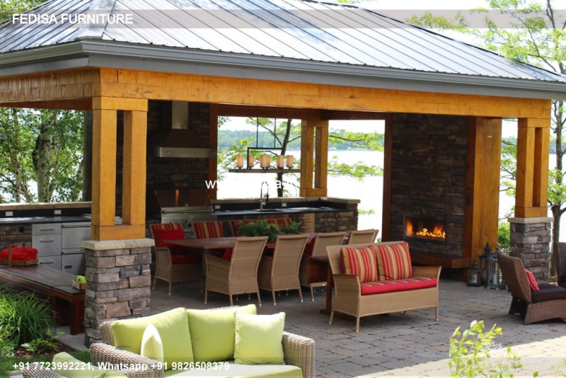 Gazebo Garden Gazebo Wooden Slatted Gazebo Aluminum Sliding Roof Gazebo