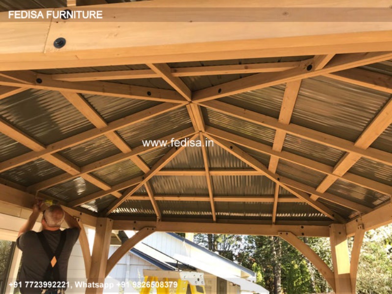 Gazebo Small Gazebo Summer Garden Gazebo Blooma 3m Dark Gray & White Retractable Awning