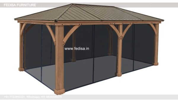 Gazebo Wooden Gazebo Party Gazebo 3x14 Blooma Gazebos