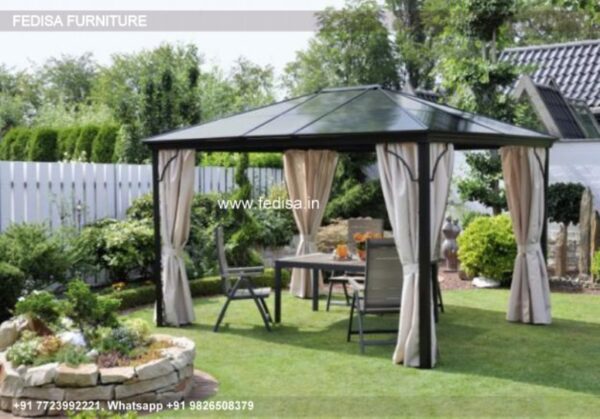 Gazebo Pergola Gazebo Triangular Wooden Gazebo Gray 2x2 Gazebo