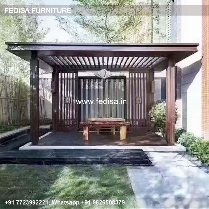 Gazebo Outdoor Gazebo 3m X 3m Aluminum Patio Gazebo Sliding Roof Garden Gazebo