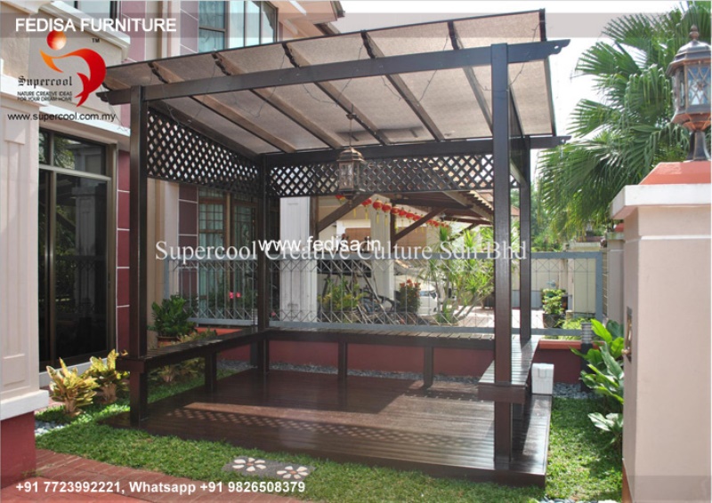 Gazebo Garden Gazebo Hexagonal Roof Lawn Gazebo