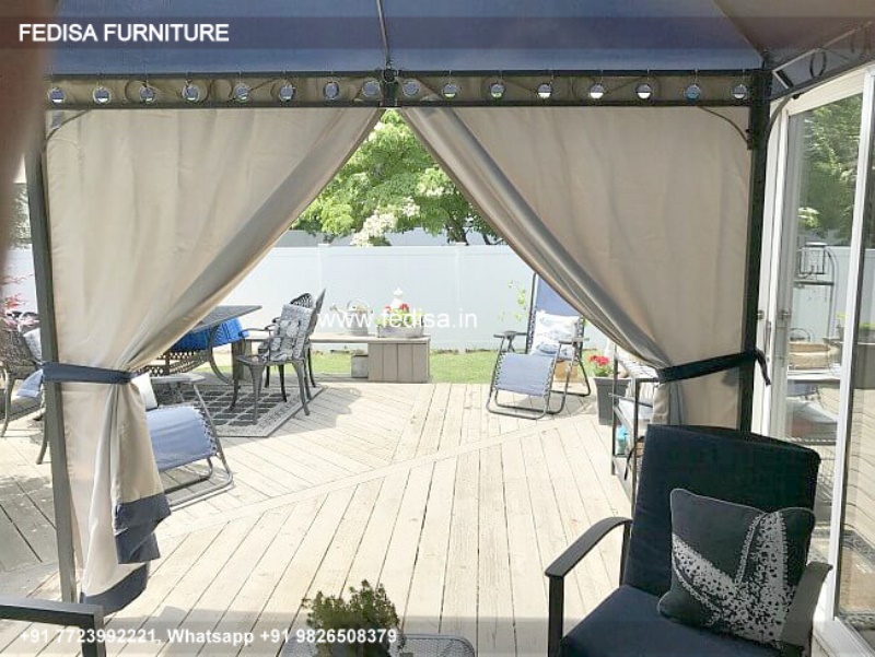 Gazebo Metal Gazebo 3m Hexagonal Gazebo Wall Mounted Garden Gazebo