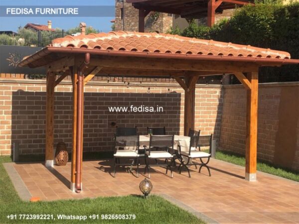 Gazebo Wooden Gazebo Sunnyglade Pergola Wooden Slatted Gazebo