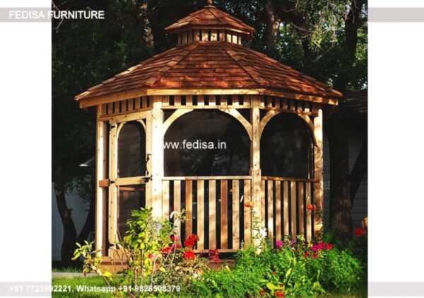 Gazebo Wooden Gazebo 2.5 M Hexagonal Gazebo 6ftx6ft Gazebo