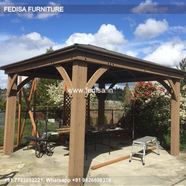Gazebo Wooden Gazebo Black Wooden Gazebo Garden Seating Gazebo
