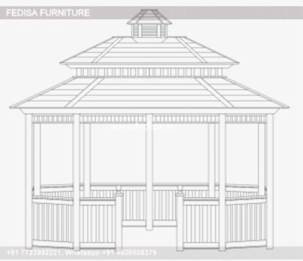 Gazebo Wooden Gazebo Outsunny 3m X 3m Gazebo Garden Line Gazebo