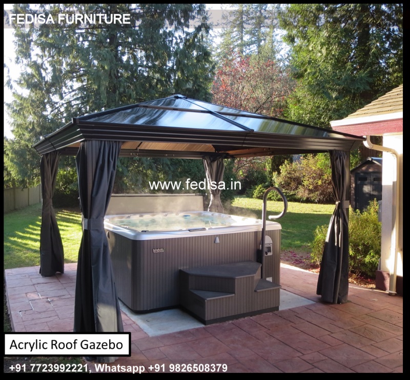 Gazebo Outdoor Gazebo Wooden Gazebo Octagonal Permanent Hot Tub Gazebo