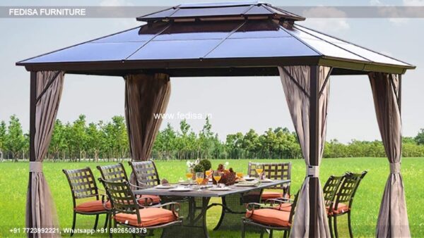 Gazebo Wooden Gazebo Highfield Gazebo 4x3m Gray Waterproof Gazebo 3m X 4m
