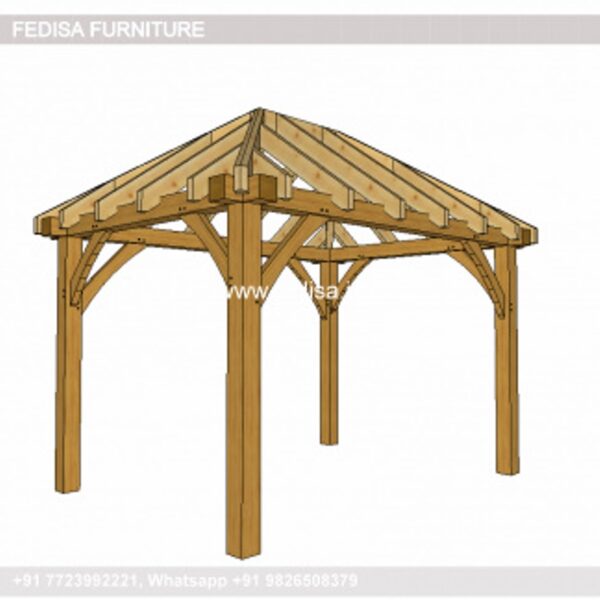 Gazebo Wooden Gazebo Good Quality Garden Gazebos 2.5 X 2.5 Permanent Gazebo
