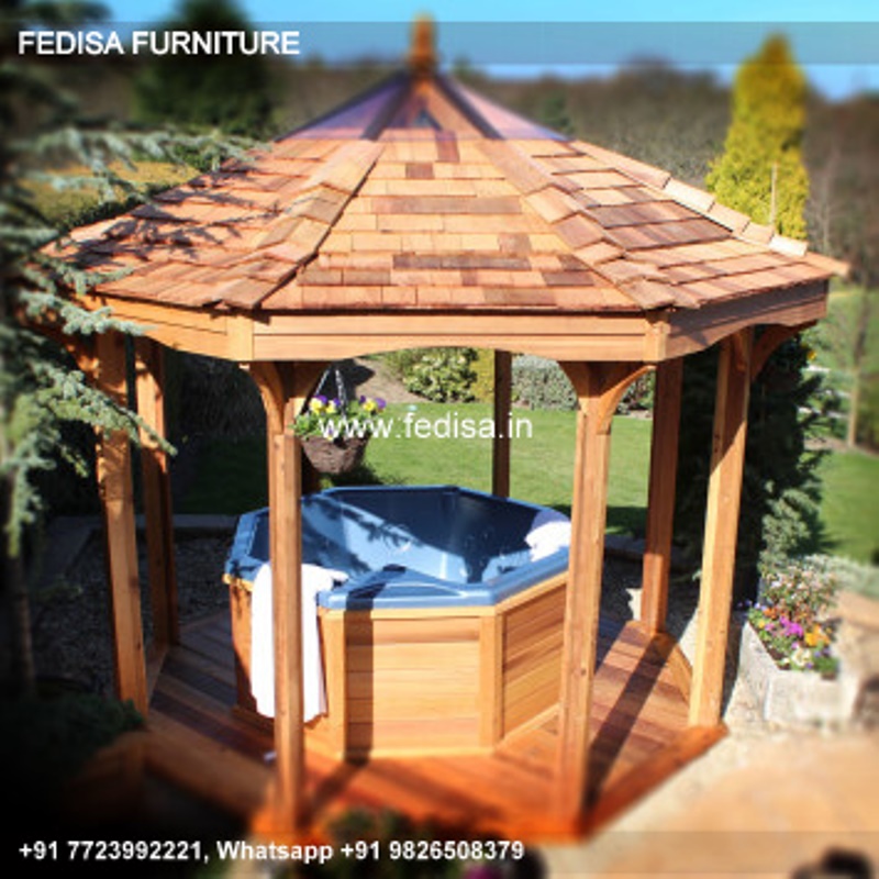 Gazebo Garden Gazebo Glendale Highfield Gazebo 2.15 Gray Hexagon Gazebo