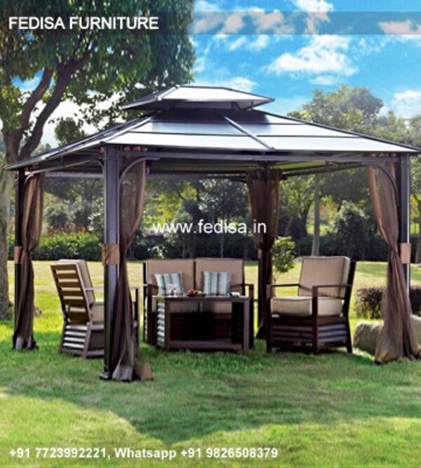 Gazebo Wooden Gazebo Metal Pergola 2m X 2m Small Metal Garden Gazebo
