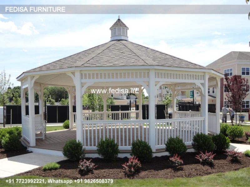 Gazebo Outdoor Gazebo Oak Gazebo Pent Roof Permanent Hot Tub Gazebo