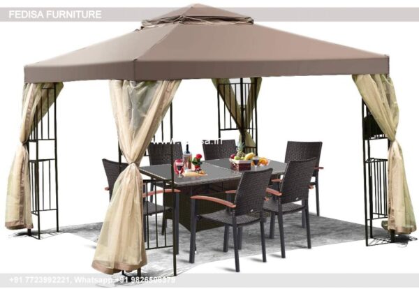 Gazebo Small Gazebo Waterproof 2.5 X 2.5 Gazebo 2m X 2m Gazebo With Retractable Roof