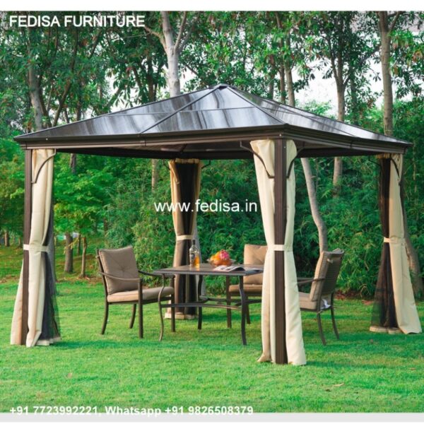 Gazebo Garden Gazebo 3mx3m Gray Gazebo Metal Framed Gazebo