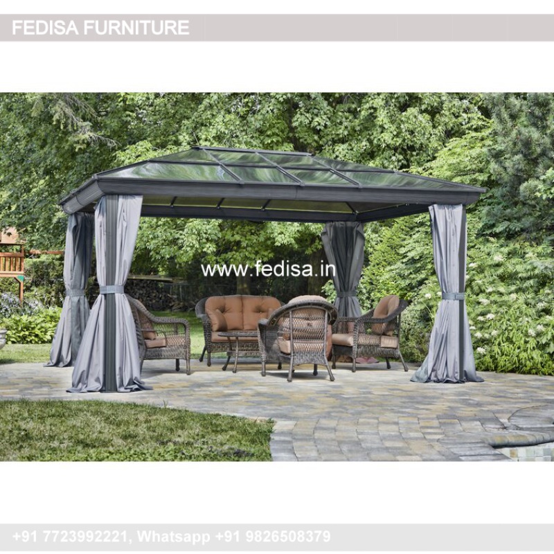 Gazebo Outdoor Gazebo Heavy Duty Garden Gazebo Wooden Pergola 3m X 4m