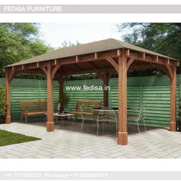 Gazebo Wooden Gazebo Garden Gazebo Permanent Kingfisher Heavy Duty Gazebo