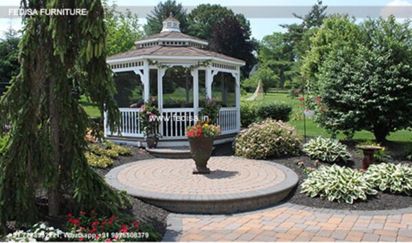 Gazebo Small Gazebo Blooma Beloye Gray Rectangular Gazebo Gazebo On Concrete