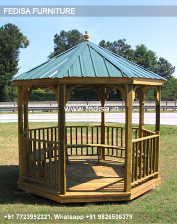 Gazebo Wooden Gazebo Garden Dining Gazebo Ym12941