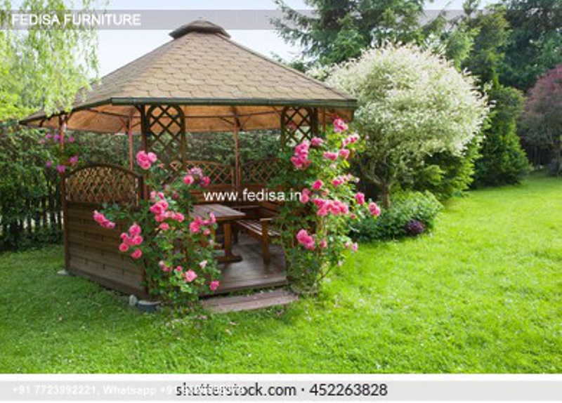 Gazebo Wooden Gazebo Garden Decking Gazebo 2.5 Mx 2.5 M Permanent Gazebo