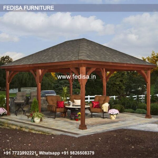 Gazebo Wooden Gazebo 3m X 3m Charcoal Pergola Summer Garden Gazebo 3m X 3m Wooden Gazebo