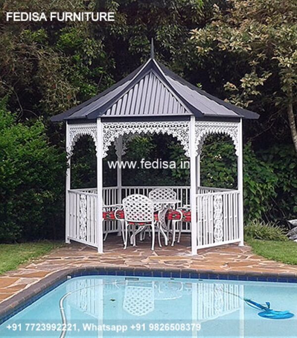 Gazebo Outdoor Gazebo Garden Lean To Gazebo Thatched Garden Gazebo